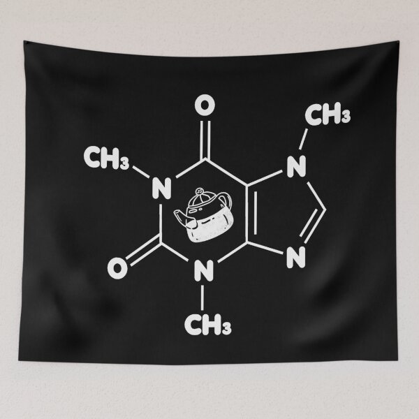 Item preview, Caffeine Molecule Pot Head Coffee Lover designed and sold by YueHeng Creates ⭐⭐⭐⭐⭐.