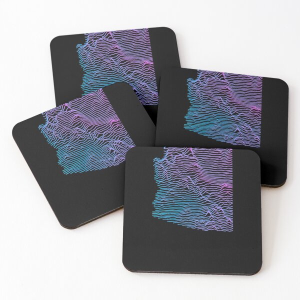Item preview, Arizona Elevation Map Retro Synthwave designed and sold by cstats.