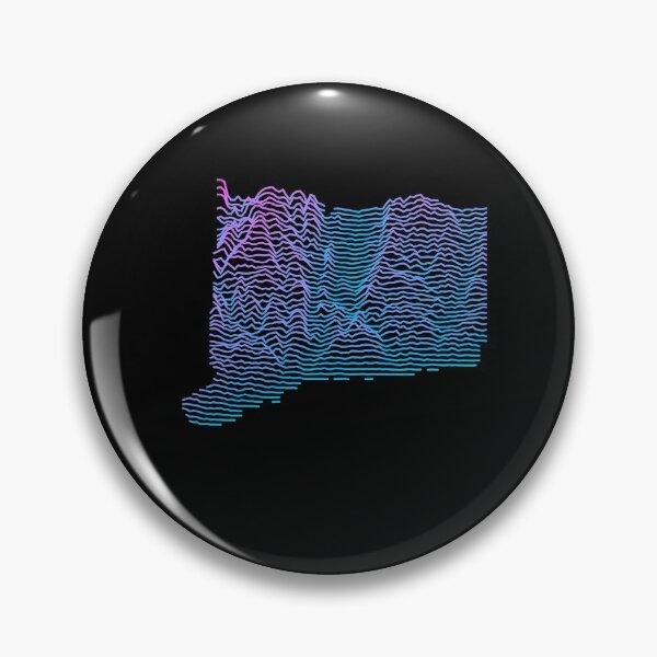 Item preview, Connecticut Elevation Map Retro Synthwave designed and sold by cstats.
