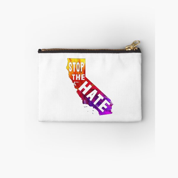 Item preview, Stop the Hate - California State Pride Rainbow - Black and Asian AAPI Lives Matter designed and sold by American-Proud.
