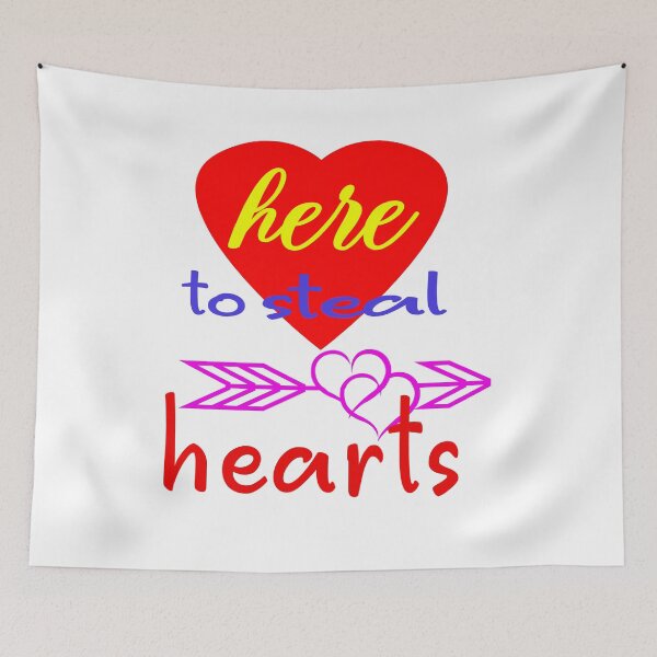 Item preview, aquí para robar corazones designed and sold by queerdesignery.
