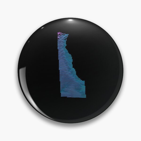 Item preview, Delaware Elevation Map Retro Synthwave designed and sold by cstats.