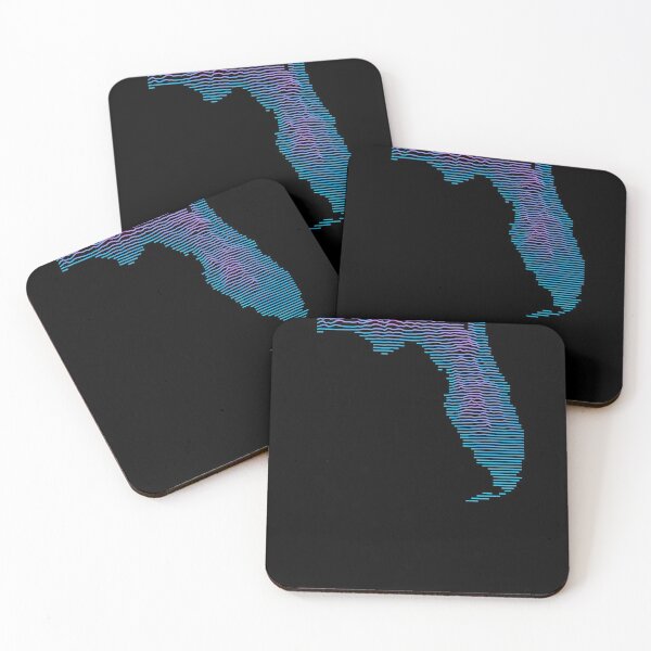 Item preview, Florida Elevation Map Retro Synthwave designed and sold by cstats.