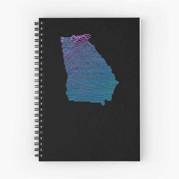 Item preview, Georgia Elevation Map Retro Synthwave designed and sold by cstats.