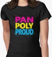 Pan Poly Proud - Flag Colors Women's Fitted T-Shirt