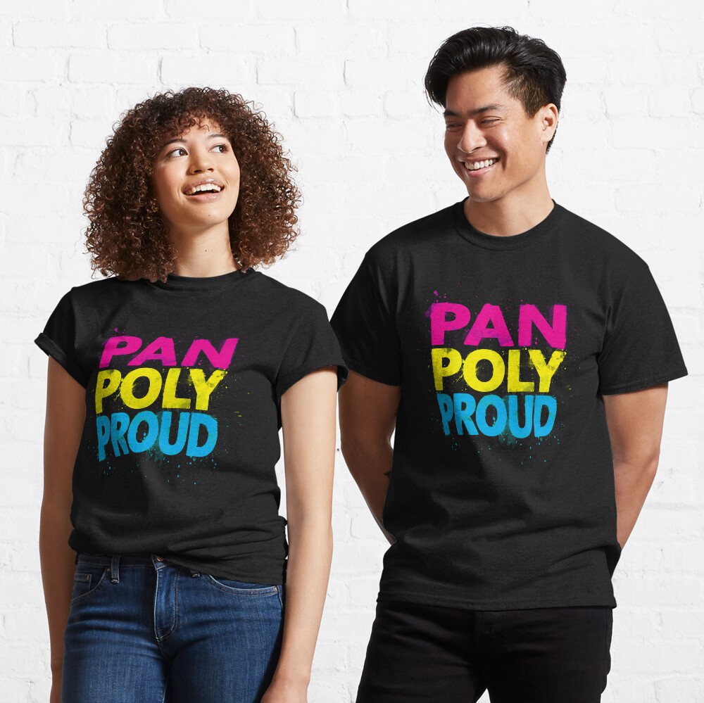 Pan Poly Proud - Flag Colors Classic T-Shirt