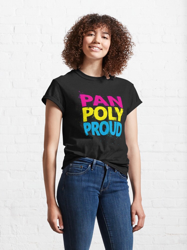 Alternate view of Pan Poly Proud - Flag Colors Classic T-Shirt