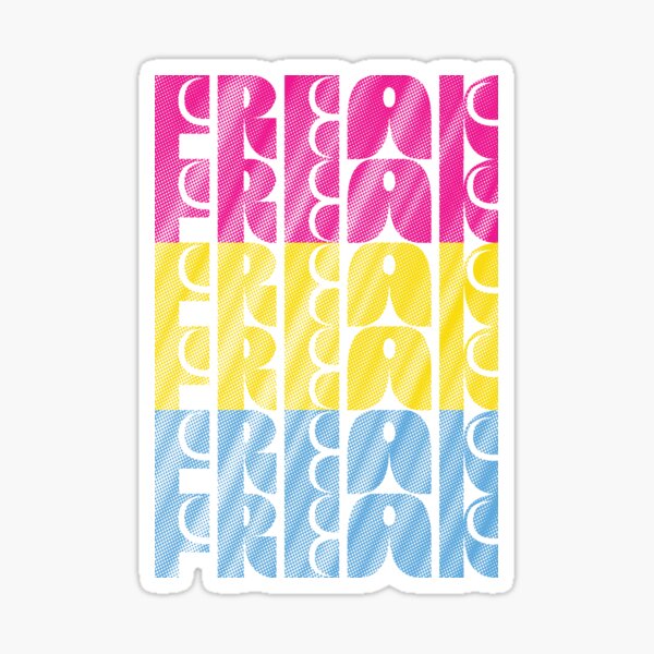 Freak Pansexual Flag Sticker