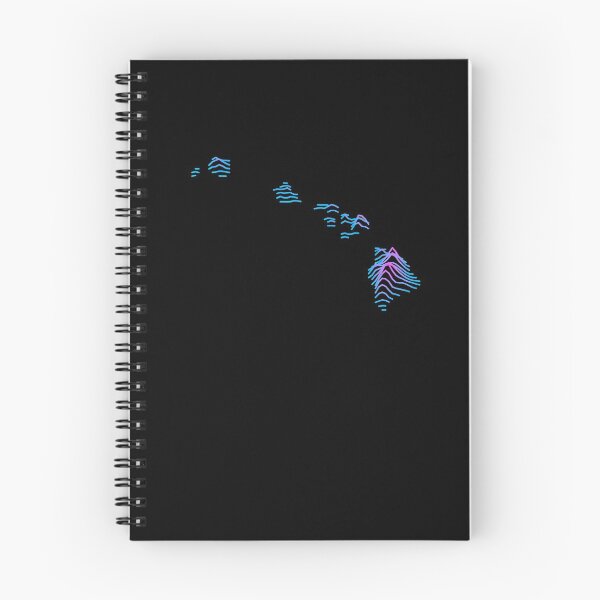 Item preview, Hawaii Elevation Map Retro Synthwave designed and sold by cstats.