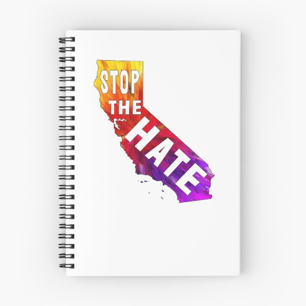 Item preview, Stop the Hate - California State Pride Rainbow - Black and Asian AAPI Lives Matter designed and sold by American-Proud.