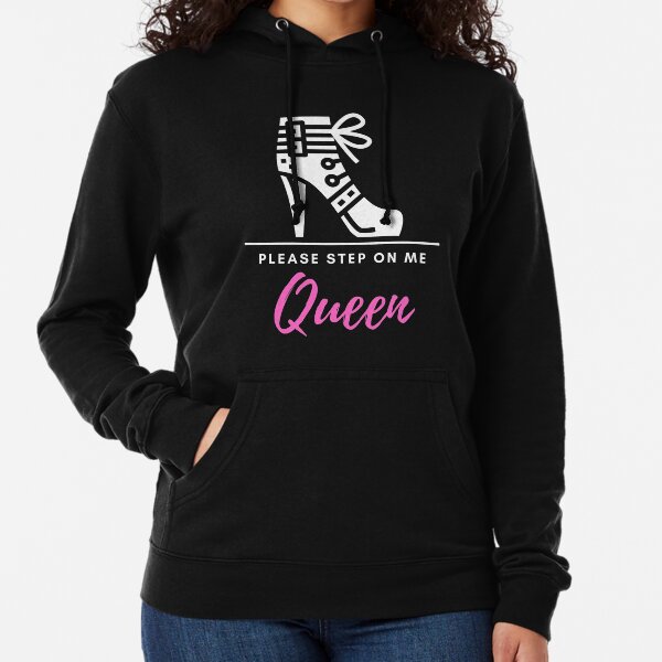 Item preview, Please Step On Me Queen (pink/white text), Stiletto Boot BDSM Design for Bottoms and Subs designed and sold by ForbiddenFlavor.