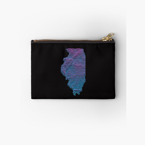 Item preview, Illinois Elevation Map Retro Synthwave designed and sold by cstats.
