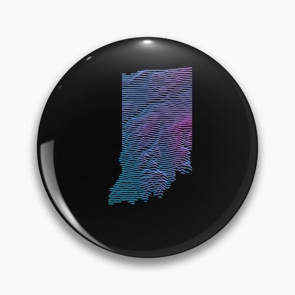 Item preview, Indiana Elevation Map Retro Synthwave designed and sold by cstats.