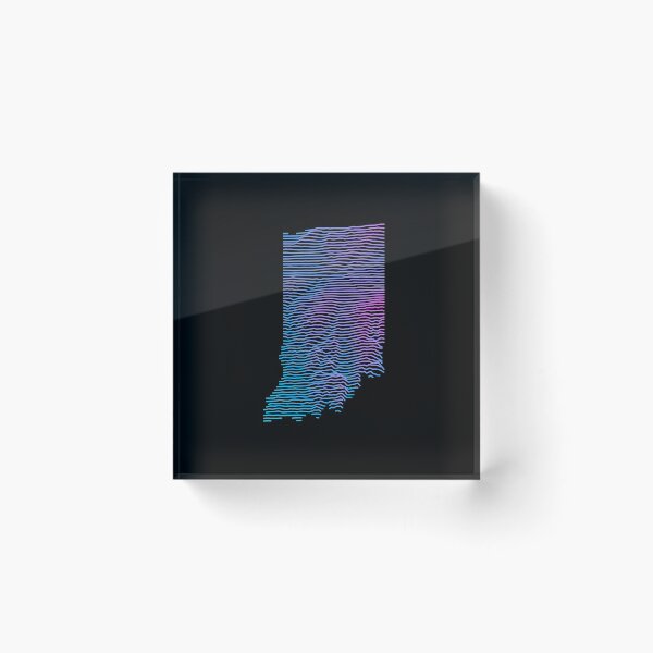 Item preview, Indiana Elevation Map Retro Synthwave designed and sold by cstats.