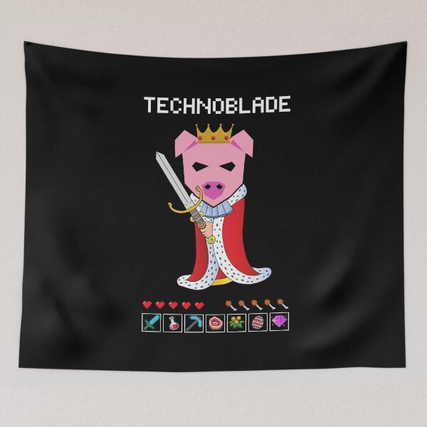Item preview, Technoblade - Techno the pig ( Technoblade Never Dies ) designed and sold by ShawnDzign.