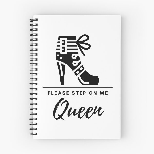 Item preview, Please Step On Me Queen (black text), Stiletto Boot BDSM Design for Bottoms and Subs designed and sold by ForbiddenFlavor.