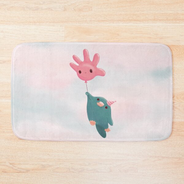 Item preview, Cute Flying Platypus and Balloon designed and sold by moonlitdoodl.