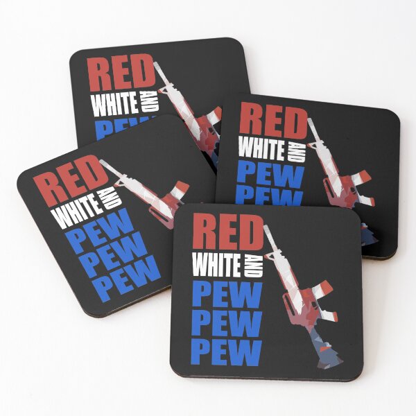 Item preview, Red, White, and Pew Pew Pew - AR15 American Flag - Pro Gun 2A 2nd Amendment designed and sold by Matt Ballinger.