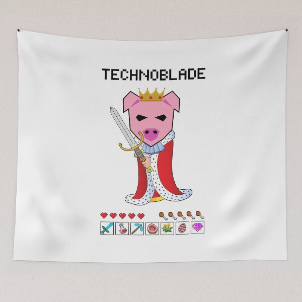 Item preview, Technoblade - Techno the pig ( Technoblade Never Dies ) designed and sold by ShawnDzign.