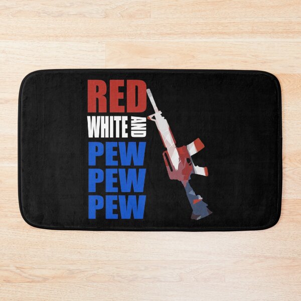 Item preview, Red, White, and Pew Pew Pew - AR15 American Flag - Pro Gun 2A 2nd Amendment designed and sold by Matt Ballinger.