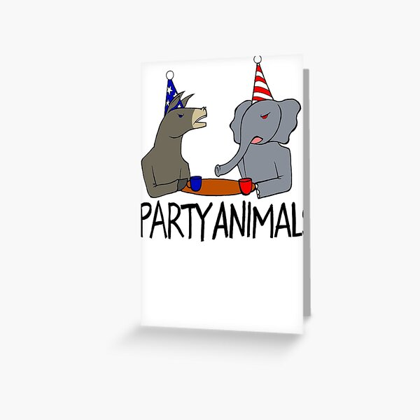 Party Animals Greeting Card