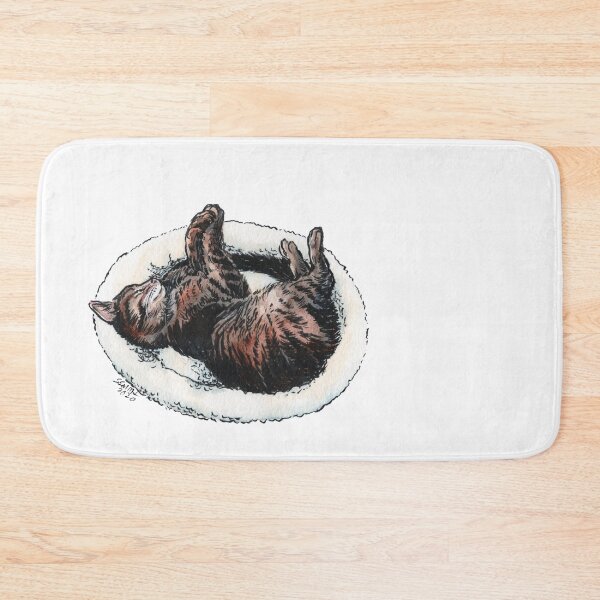Item preview, Sleeping Tabby Painting by Stephanie Smith - Day 13 designed and sold by stephsmith.