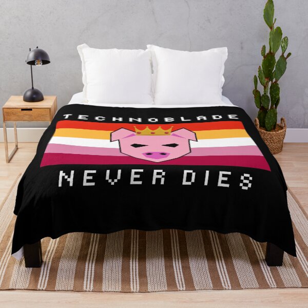 Item preview, Technoblade Never Dies ( Techno the pig ) designed and sold by ShawnDzign.