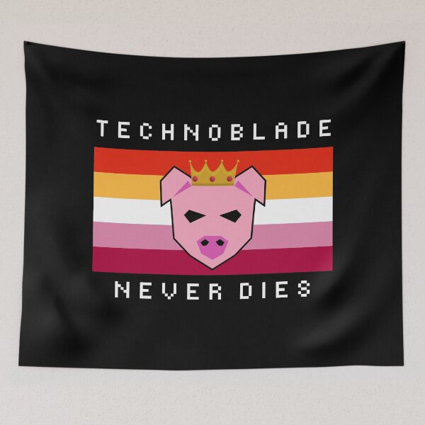 Item preview, Technoblade Never Dies ( Techno the pig ) designed and sold by ShawnDzign.