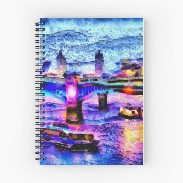 Item preview, London Millennial Bridge at Night designed and sold by SeaChangeDesign.