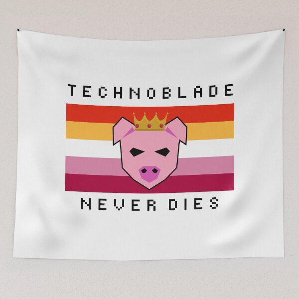 Item preview, Technoblade Never Dies ( Techno the pig ) designed and sold by ShawnDzign.