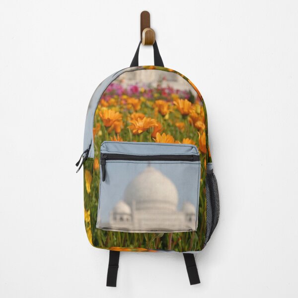 Item preview, Taj Mahal with flowers in front, Agra, India, modern art, wall art, print, personalised gifts, custom printed gifts designed and sold by CameraDesign.