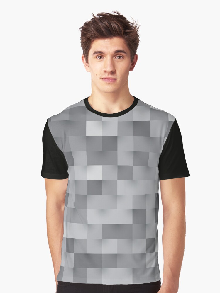 Censored Pixel Blur Graphic T Shirt