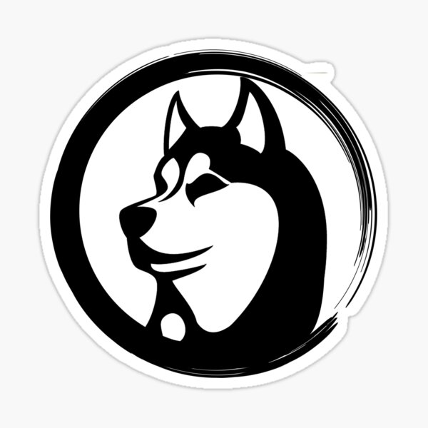 Item preview, Enso circle and siberian Husky designed and sold by josephfanous.