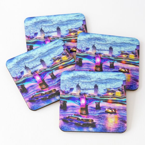 Item preview, London Millennial Bridge at Night designed and sold by SeaChangeDesign.