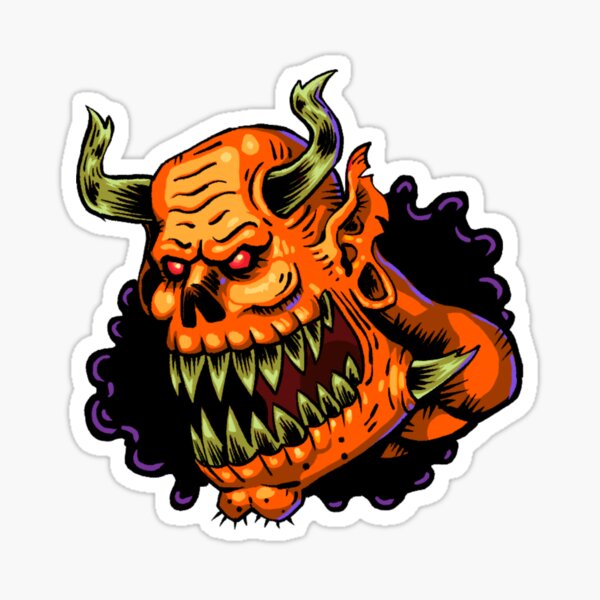 The demon head Sticker