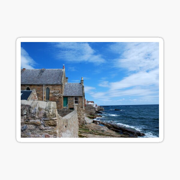 Coastline at Anstruther Sticker