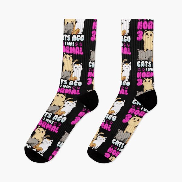 Item preview, Cute I Was Normal Three Cats Ago Funny Kitty Owner designed and sold by perfectpresents.