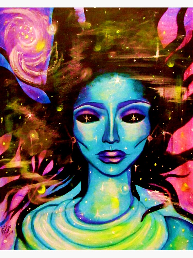 Thumbnail 3 of 3, Sticker, Star Goddess designed and sold by sethdrodriguez.