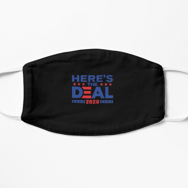 Here&x27;s The Deal Biden Trump Debate Mix WTFBrahh Classic T-Shirt Flat Mask
