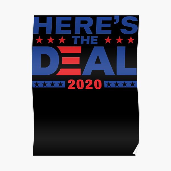 Here&x27;s The Deal Biden Trump Debate Mix WTFBrahh Classic T-Shirt Poster