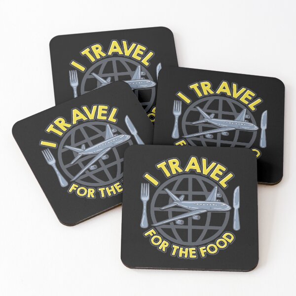 Item preview, Cute I Travel For The Food Funny Foodie Pun designed and sold by perfectpresents.