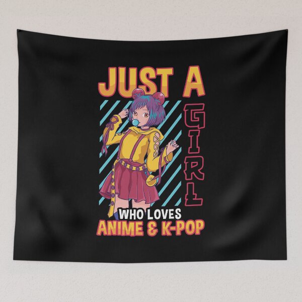 Item preview, Cute Just A Girl Who Loves Anime & K-Pop Kawaii designed and sold by perfectpresents.