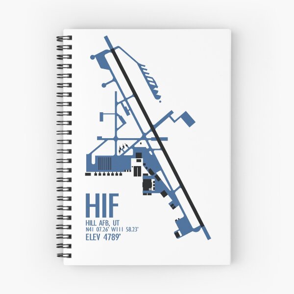 Item preview, Hill Air Force Base Airfield Diagram (Blue, No Planes) designed and sold by jdmosher.