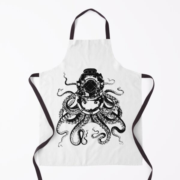 Item preview, Octopus in a diving helmet designed and sold by monsterplanet.