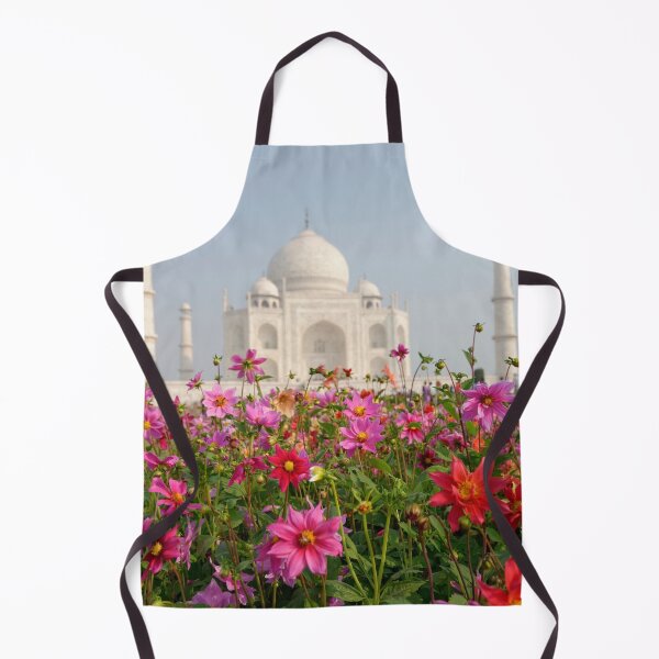 Item preview, Taj Mahal with red, pink flowers in front, Agra, India, modern art, wall art, print, personalised gifts, custom printed gifts designed and sold by CameraDesign.