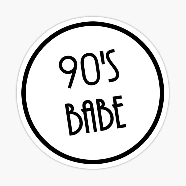 90's Babe Sticker