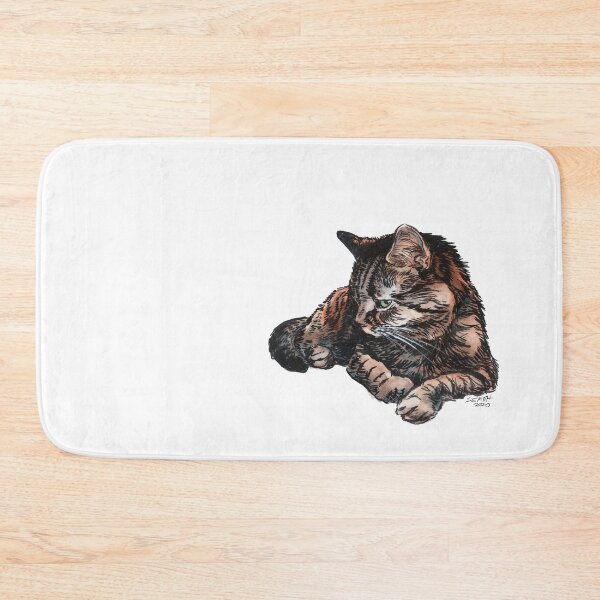 Item preview, Tabby Cat Attitude Painting by Stephanie Smith - Day 28 designed and sold by stephsmith.