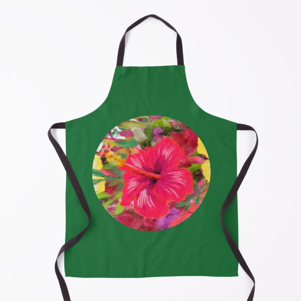Item preview, Red Hibiscus Flower Painted designed and sold by StickerArtwork.