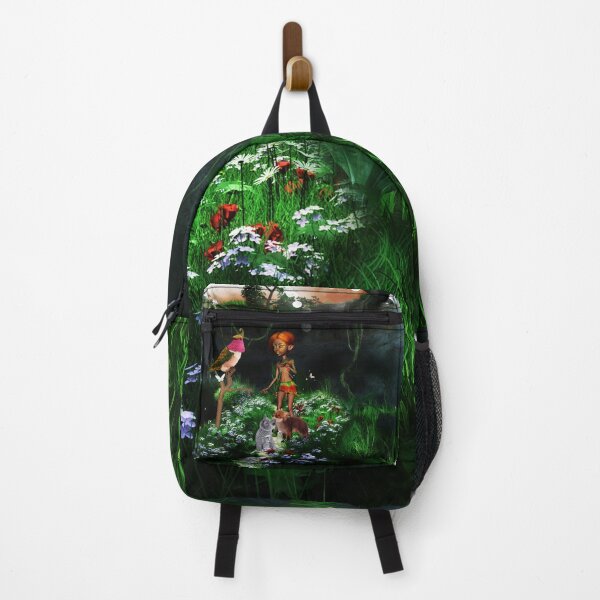 Item preview, Little fairy with cat and fox in a cave designed and sold by nicky2342.