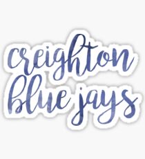Creighton Blue Jays Watercolor Sticker